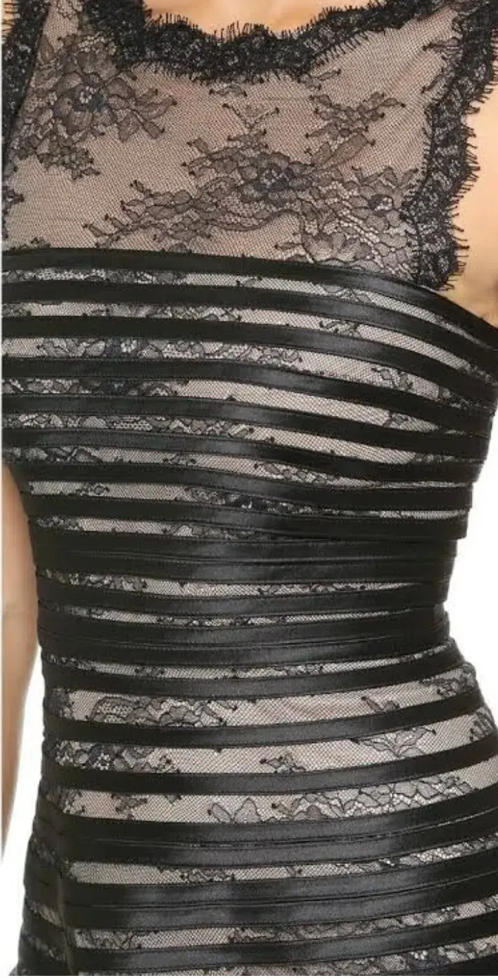 BCBGMAXAZRIA Jaqueline Mini Dress Black Size 10 - Image 3
