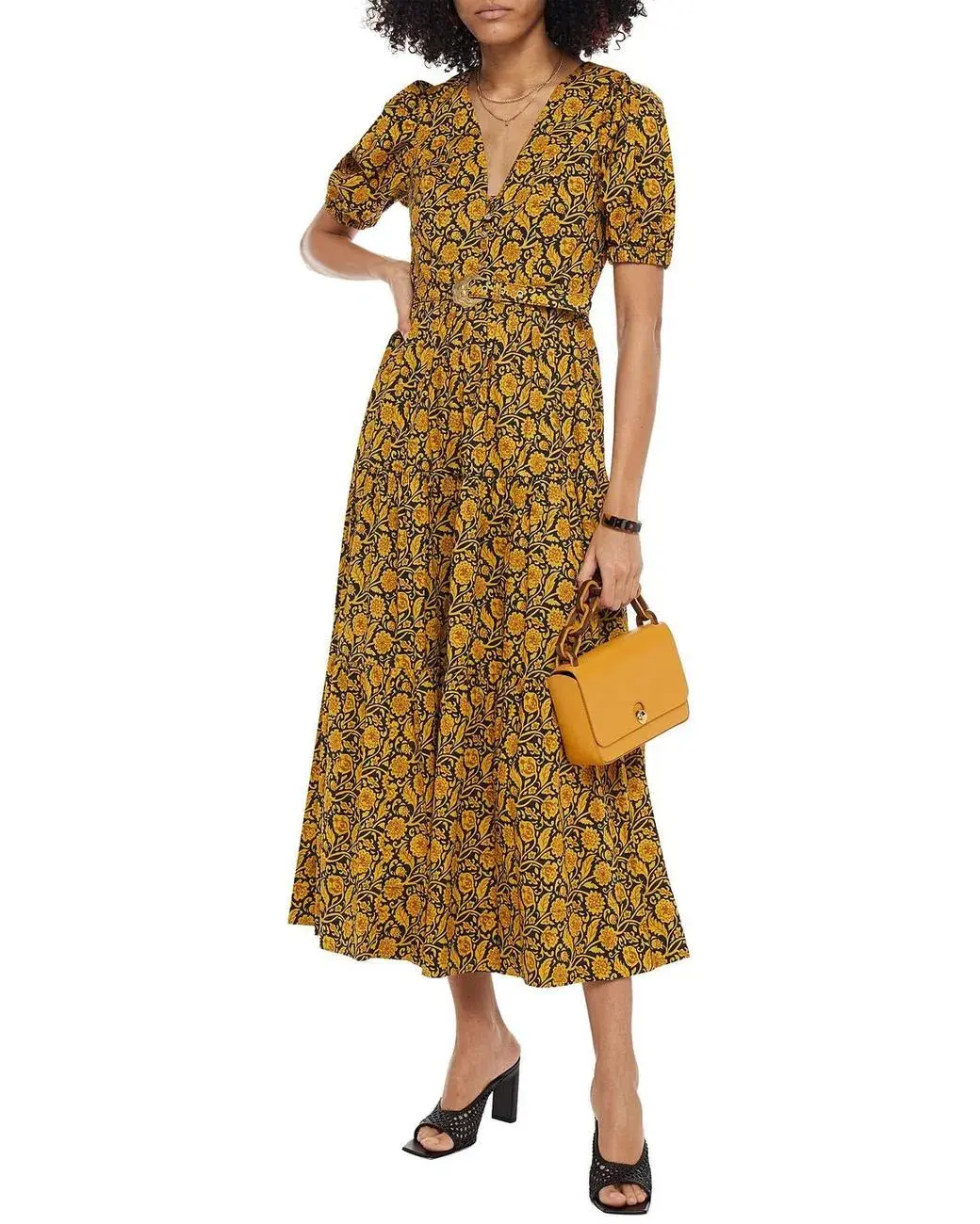Nicholas the Label Celie Dress Print Size 8  for rent on The Volte - main image