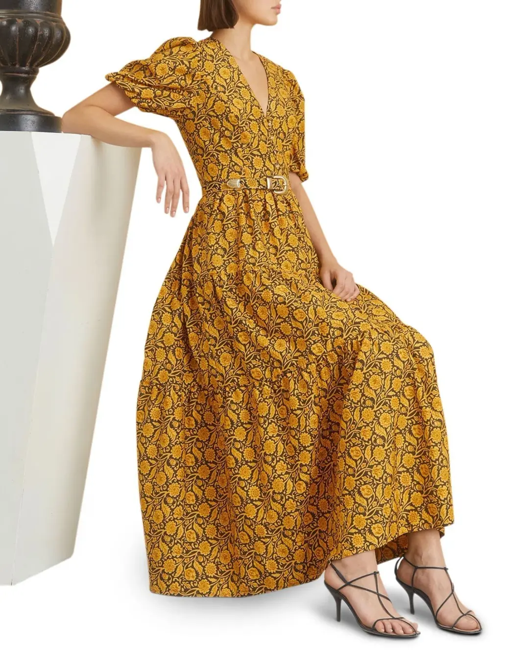 Nicholas the Label Celie Dress Print Size 8  for rent on The Volte - main image