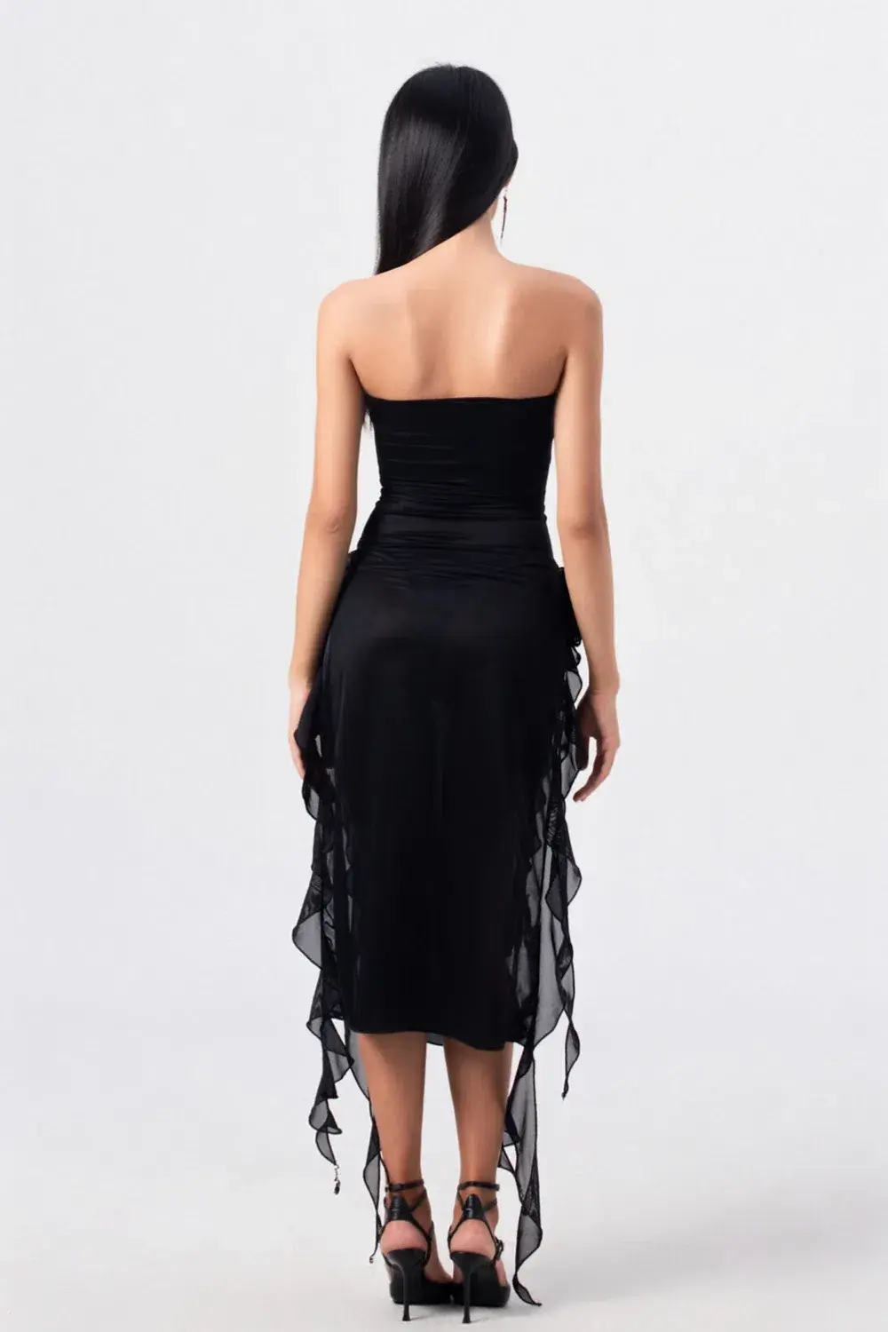 Fanci Club The Thieves Evening Dress Black Size S/Au 8 for rent on The Volte - main image