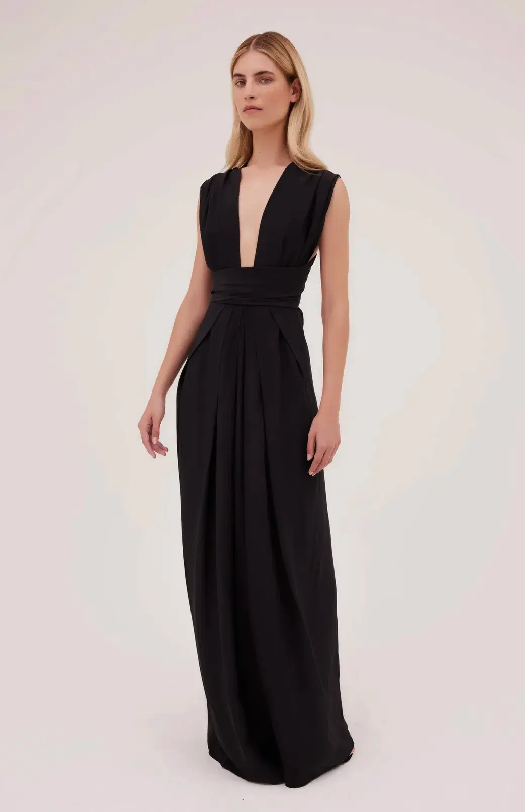 Bianca Spender Black Silk CDC Ascendant Gown Black Size 8 - Image 1
