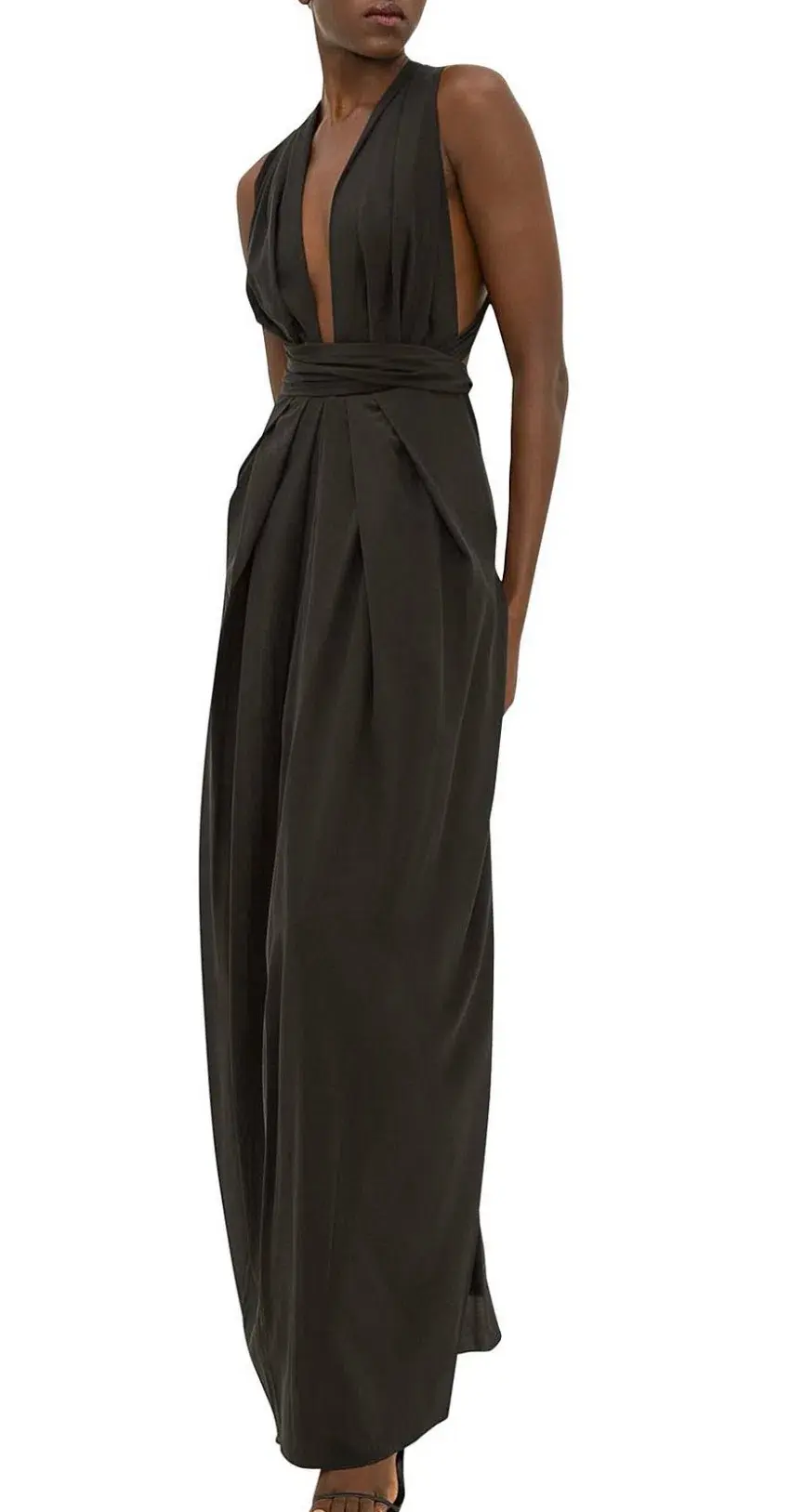 Bianca Spender Black Silk CDC Ascendant Gown Black Size 8 - Image 4