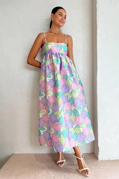 Alémais Luella Midi Dress Floral Size 8 - Image 1