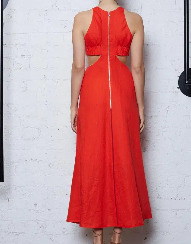 Kitx Faithful Love Midi Dress Red Size 8 / S - Image 4