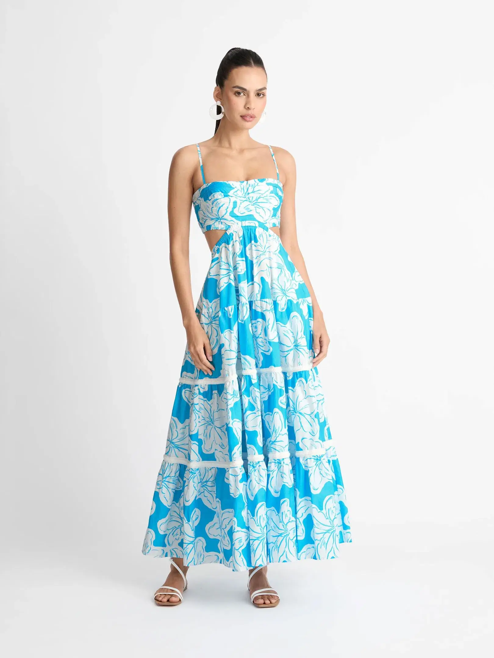 Sheike Tropic Breeze Maxi Dress Blue Size 10 - Image 1