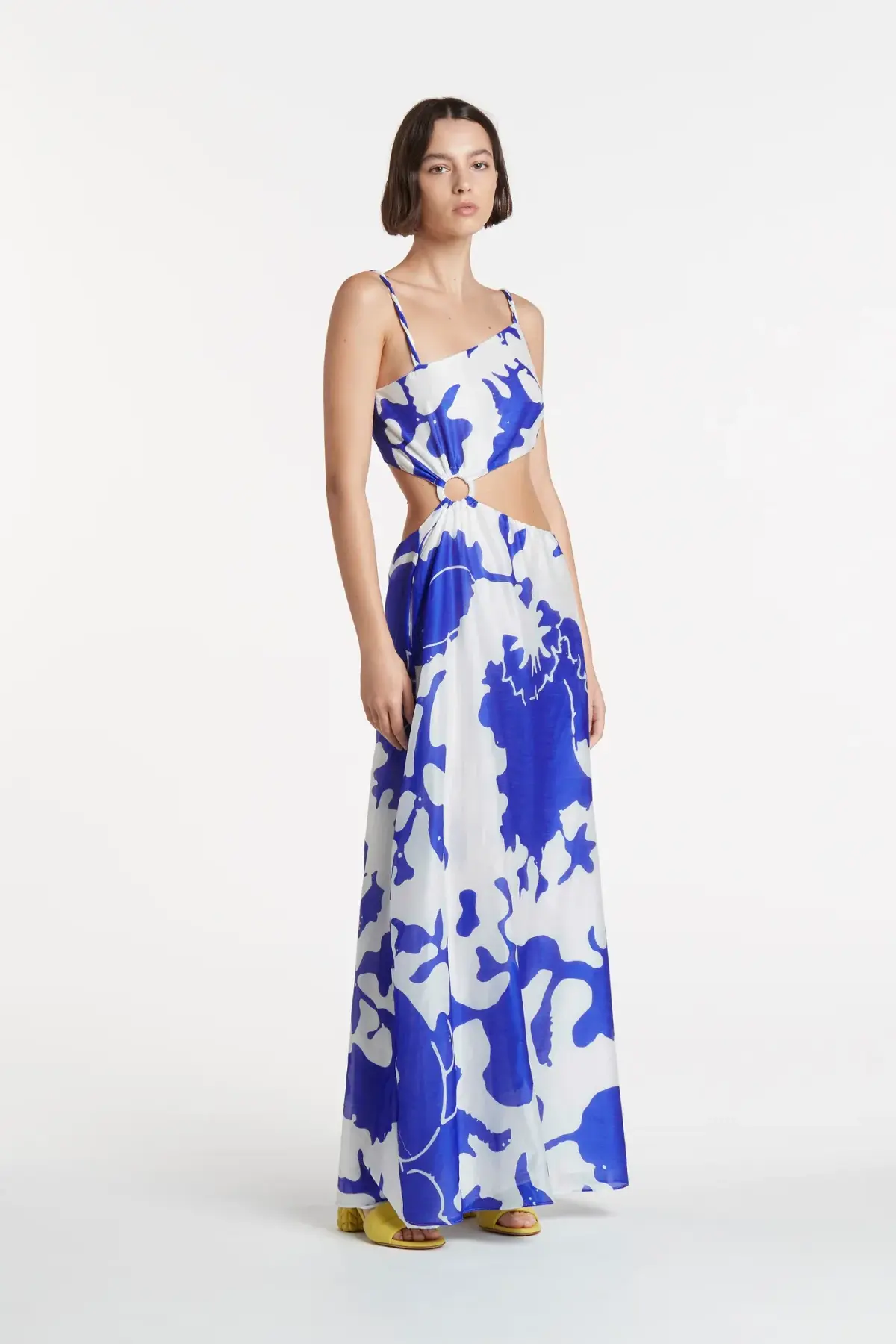 Sir the Label Vivi Asymmetrical Cut Out Dress Print Size 1 / Au 8 - Image 1