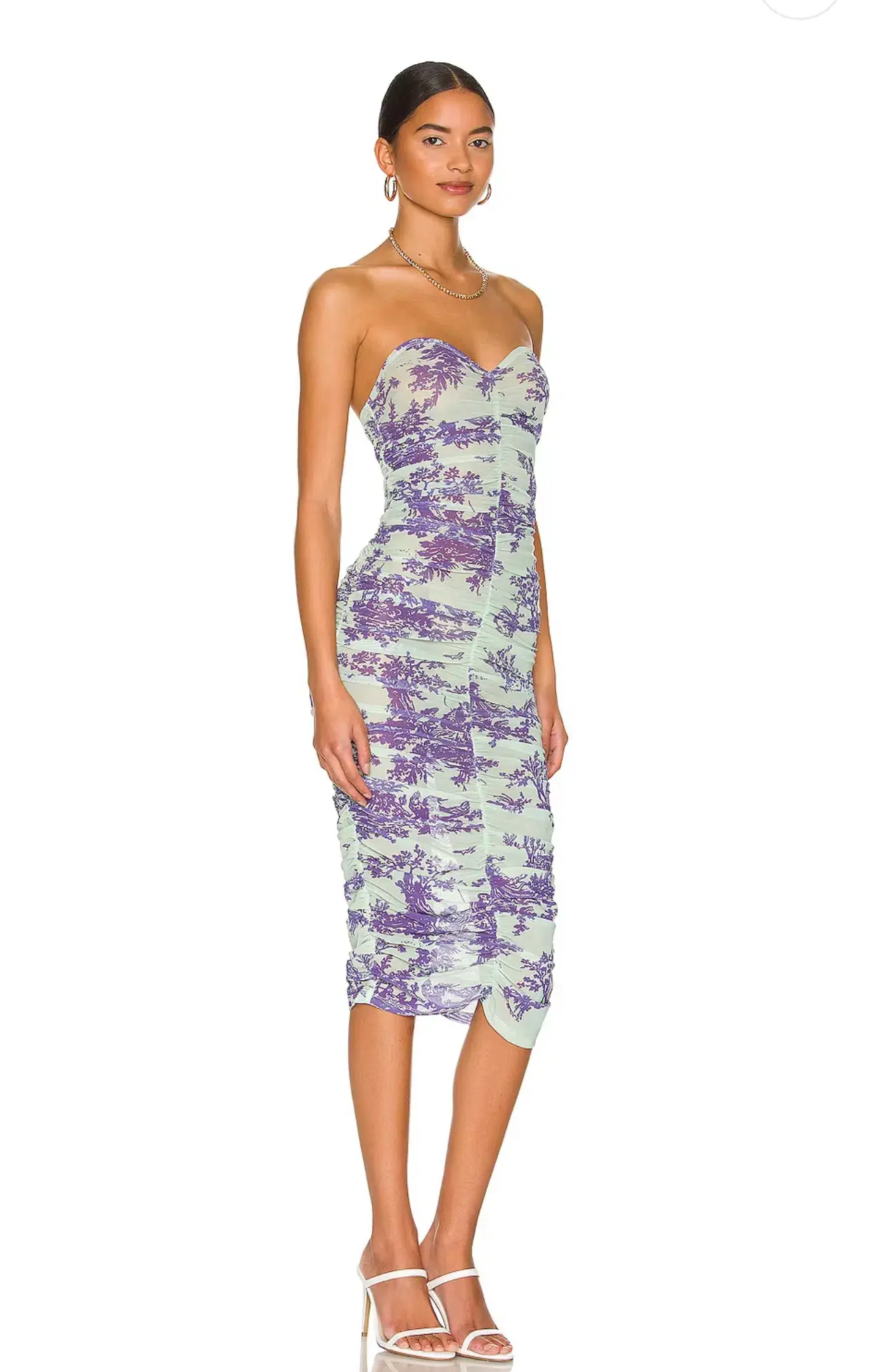 Miaou Renzo Midi Dress Mint Toile Size 6 - Image 2