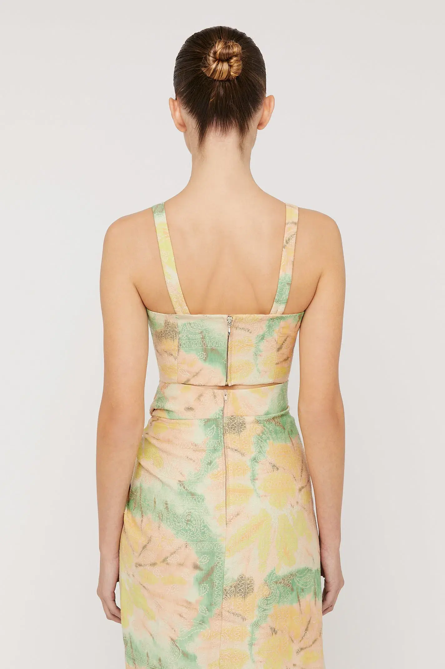 Scanlan Theodore Floral Tie Dye Bralette & Skirt Set Print Size 8 / S - Image 3