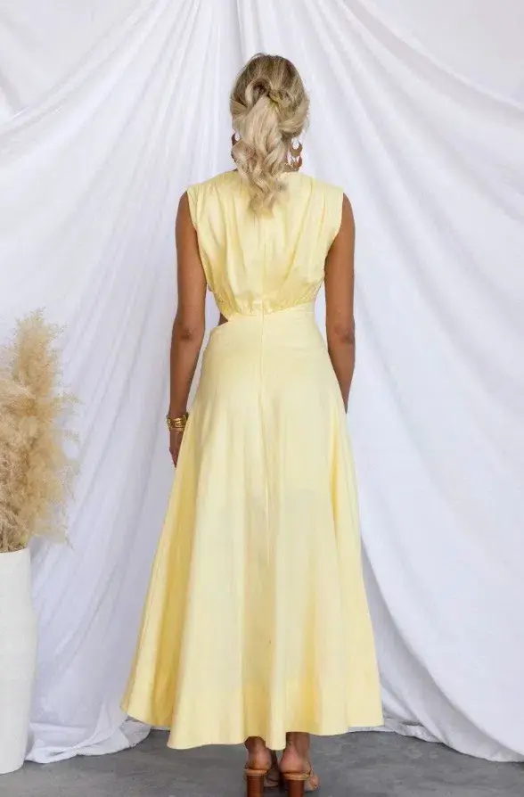 Stellino Inspire You Maxi Dress Yellow Size 8  - Image 2
