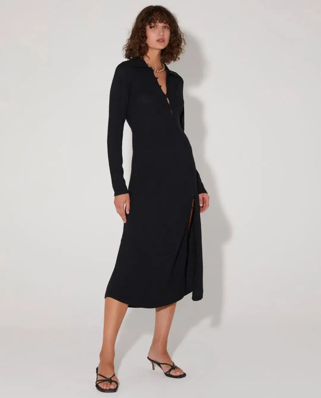 Hansen & Gretel Chandler Knit Midi Dress Black Size XS / Au 6 for rent on The Volte - main image