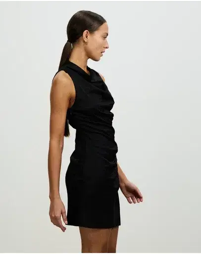 Lover Lisboa High Neck Mini Dress Black Size 6 - Image 2