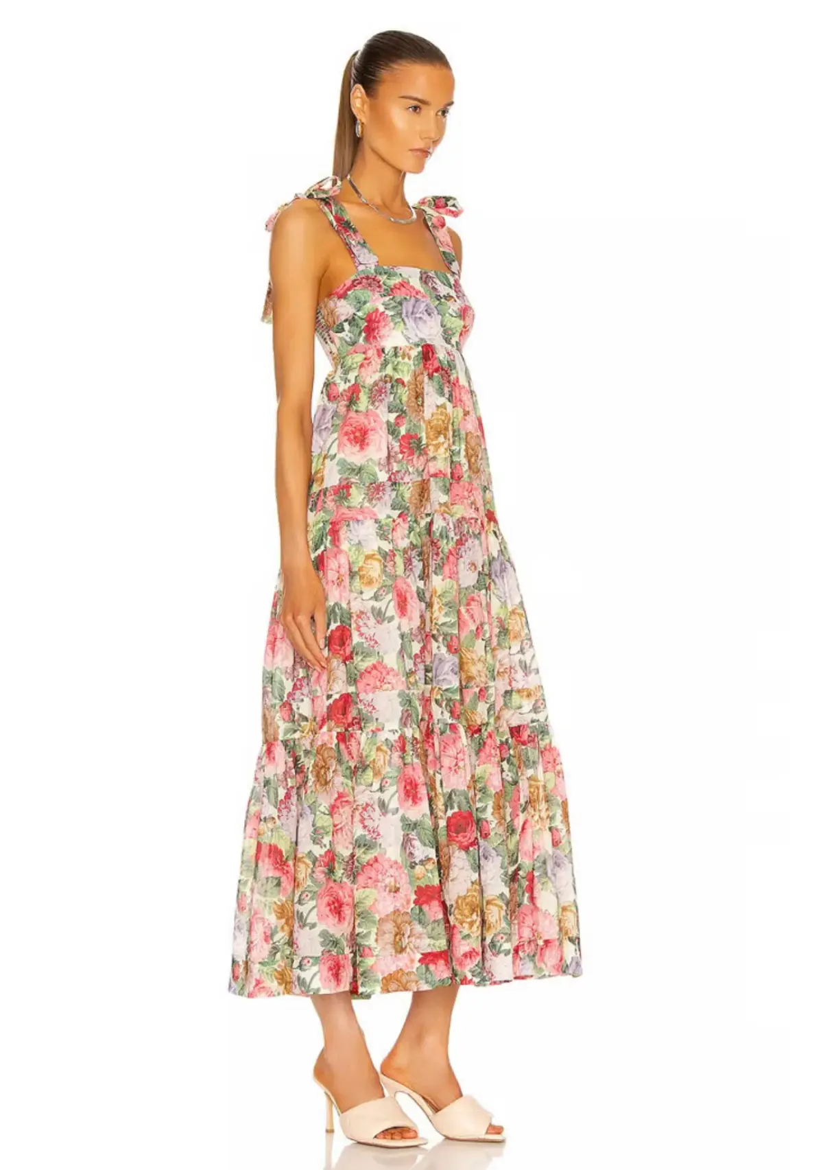 Zimmermann Mae Tie Shoulder Dress Floral Size 1 / Au 10 - Image 2