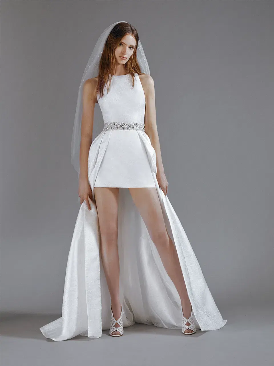 Galia Lahav Ellie Designer Wedding Dress White Size 10 - Image 1
