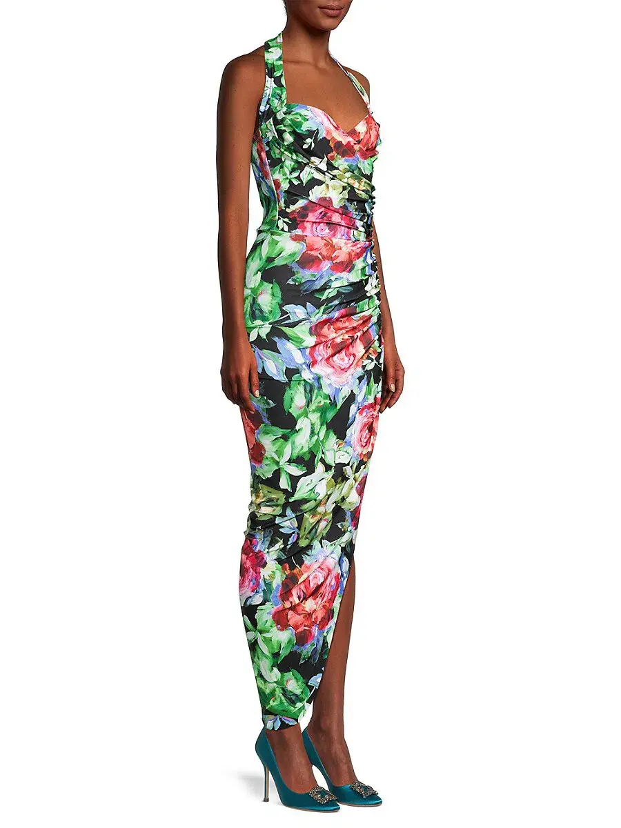 Norma Kamali Cayla Dress in Floral Print Size 8 - Image 2