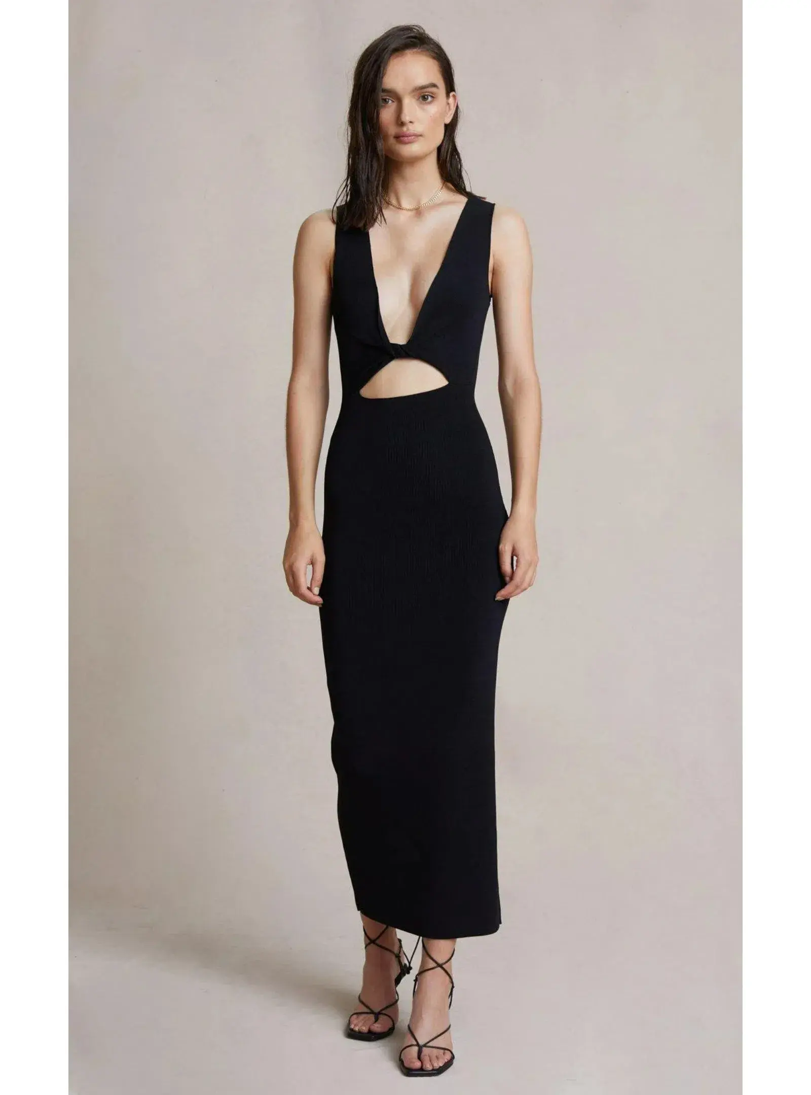 Bec & Bridge Sorbet Summer Midi Dress Black Size AU 8 - Image 1
