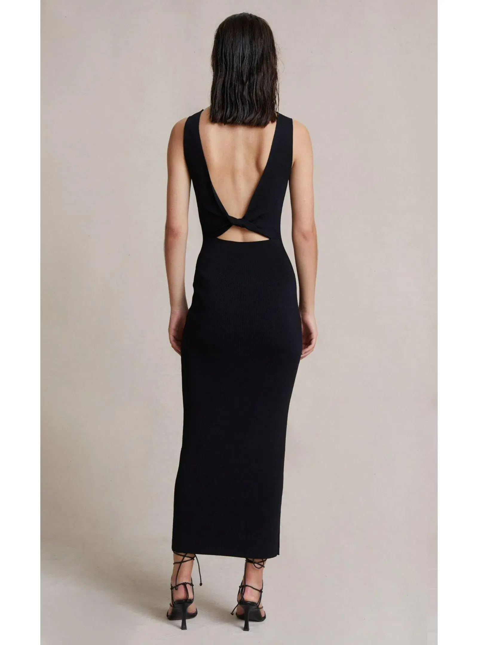 Bec & Bridge Sorbet Summer Midi Dress Black Size AU 8 - Image 4