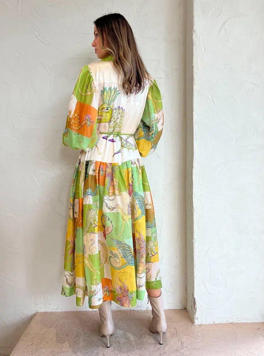 Alemais Jerome Shirtdress Multi Size 10 for rent on The Volte - main image