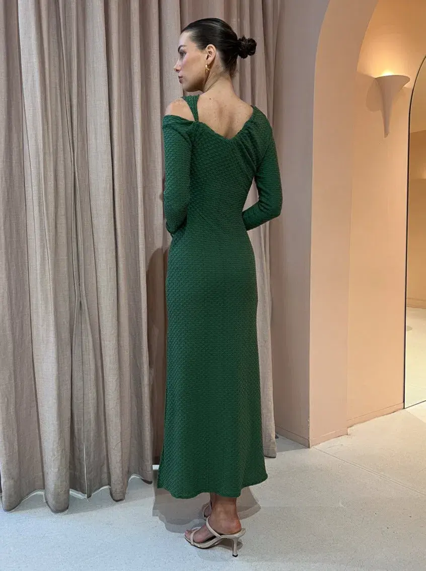 One Fell Swoop Faith Maxi Dress In Forrest Size 8 - Image 3