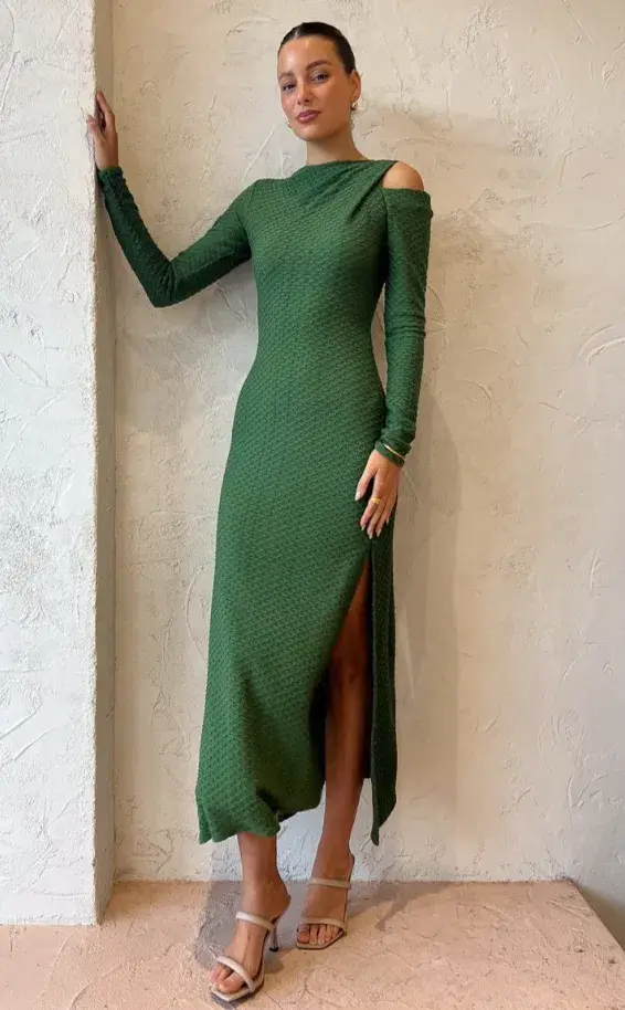 One Fell Swoop Faith Maxi Dress In Forrest Size 12 - Image 2
