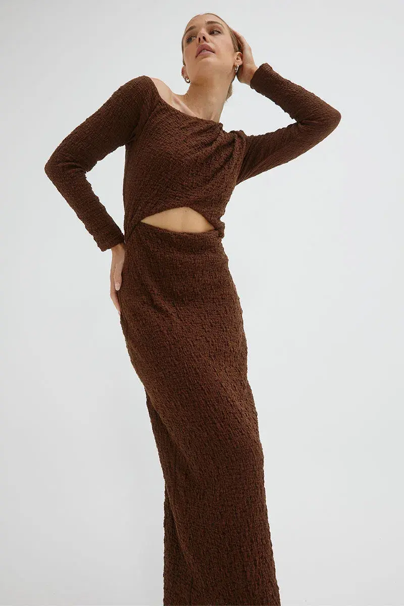 Sovere Overcast Dress In Carob Size 8 - Image 2