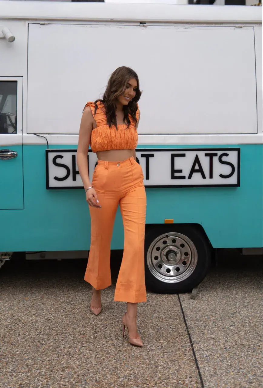 Aje Medina Crop & Catina Pants Set Size 12 for rent on The Volte - main image