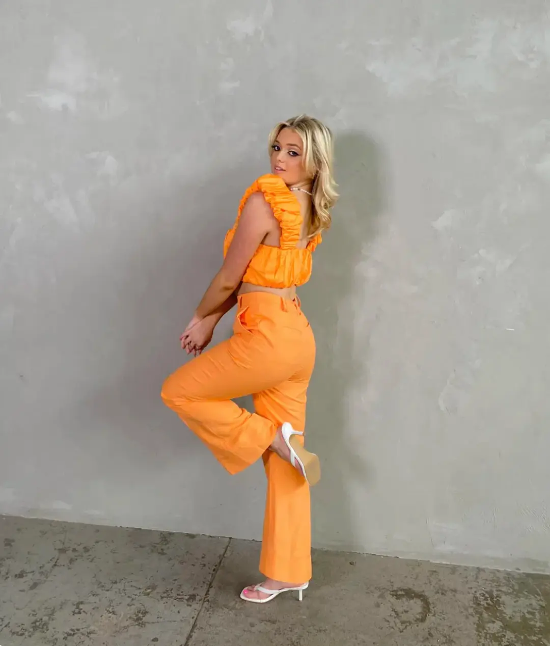 Aje Medina Crop & Catina Pants Set Size 12 for rent on The Volte - main image