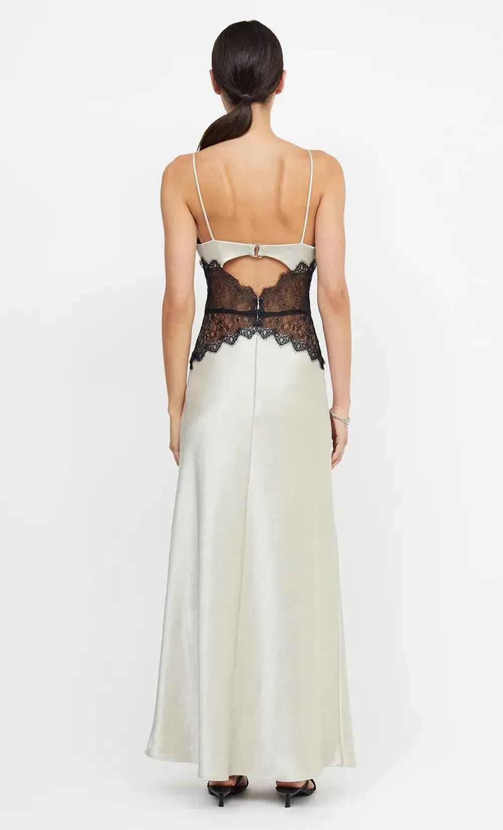 Bec & Bridge Camille Maxi Dress in Ecru/Black Size 6 - Image 2