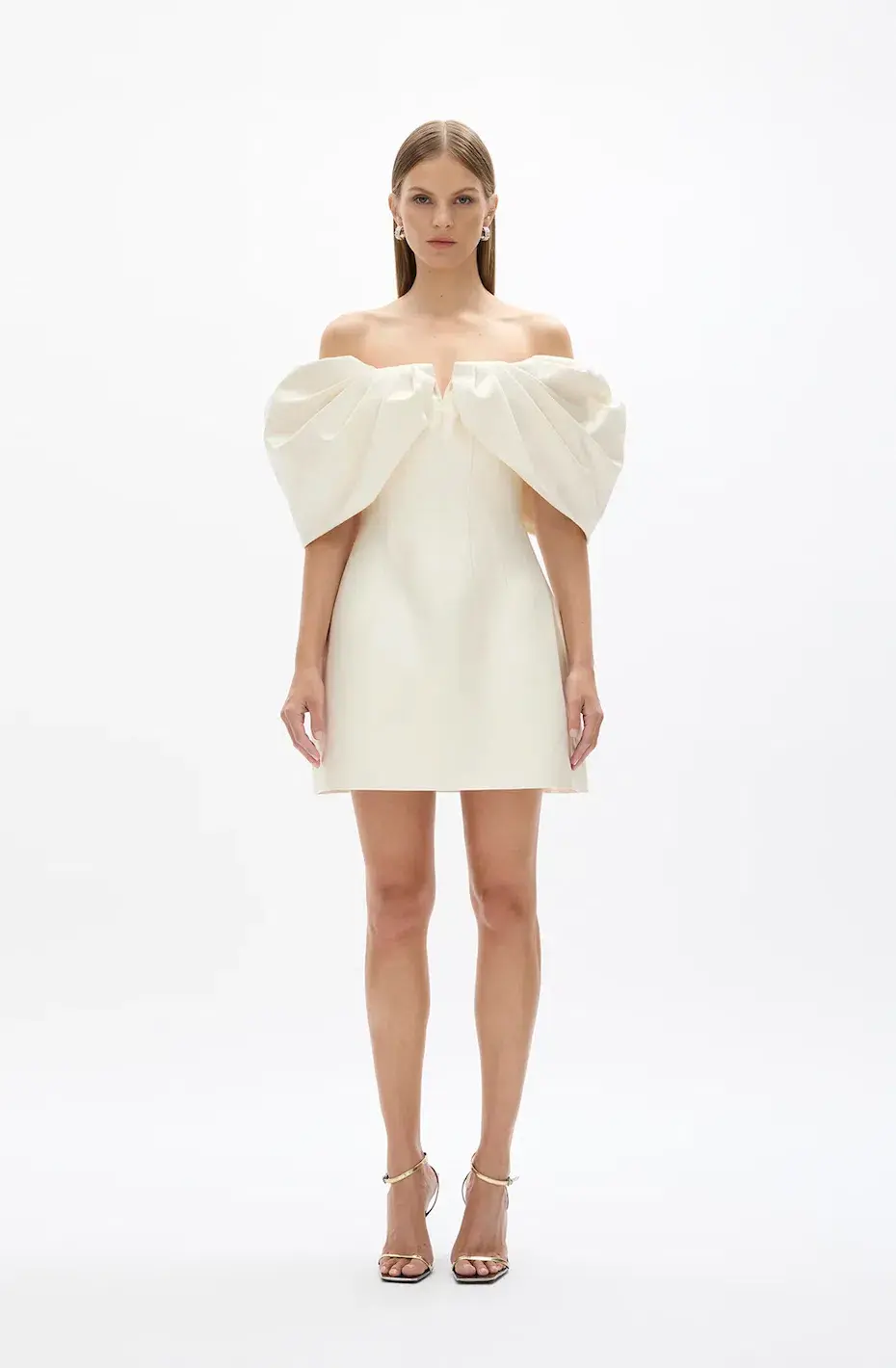 Rachel Gilbert Viola Mini Dress Ivory Size AU 8 - Image 1
