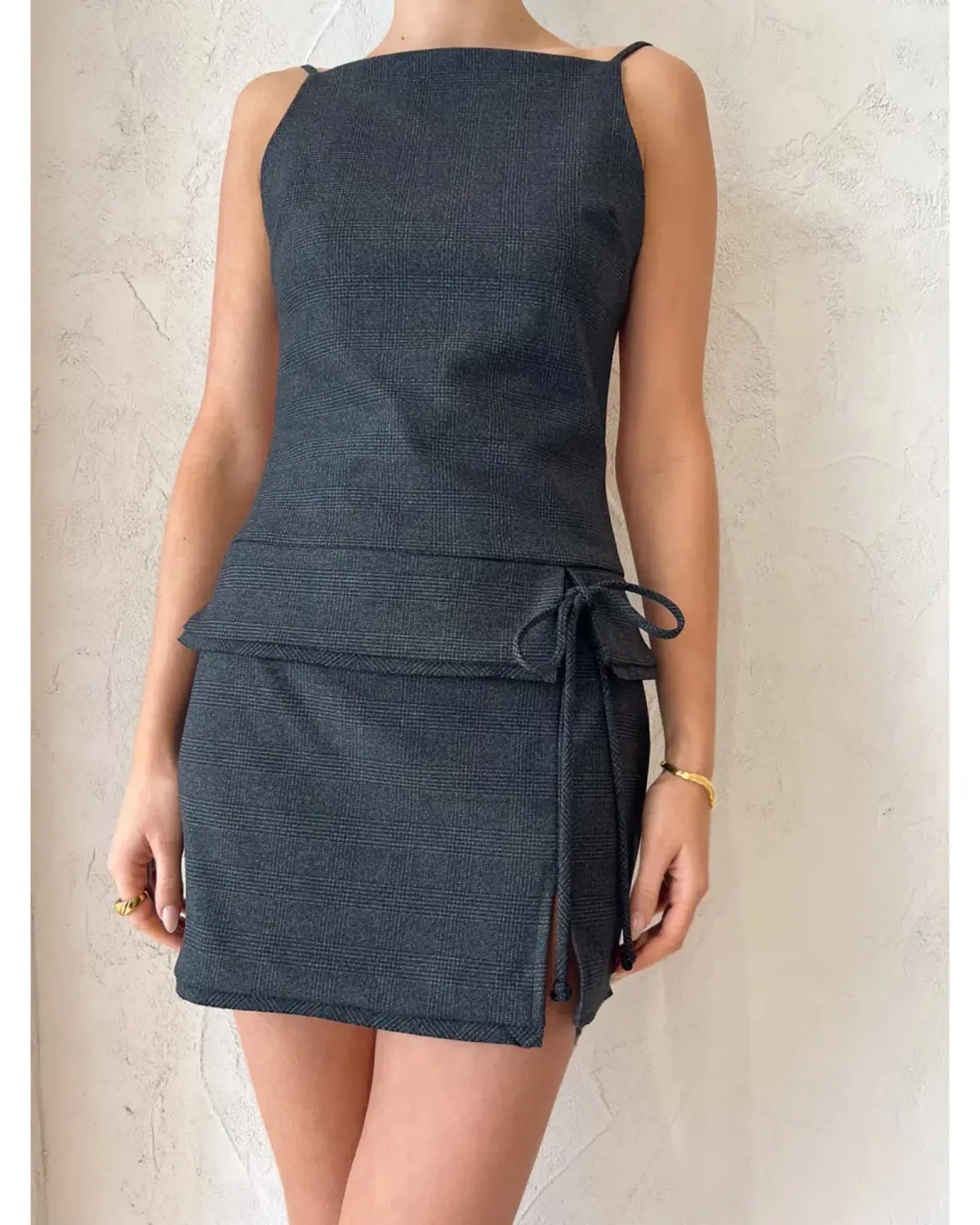 Bec & Bridge Tali Belted Dress in Check Size AU 8 - Image 4