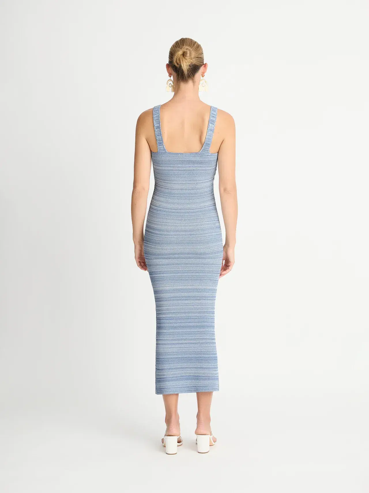 Sheike Hannah Knit Dress Blue Size S/AU 8 - Image 2