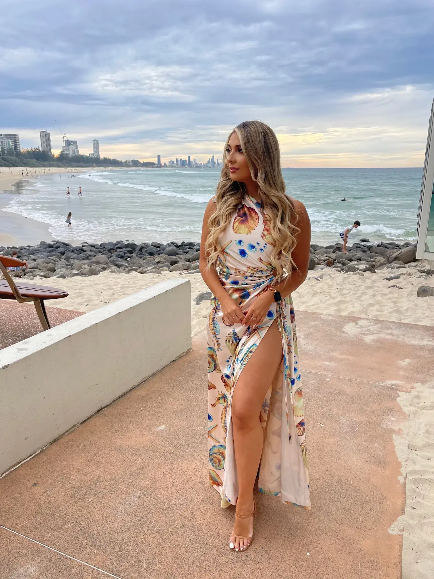 Sonya Moda Nour Seashell Maxi Dress Print Size 10 / M - Image 3