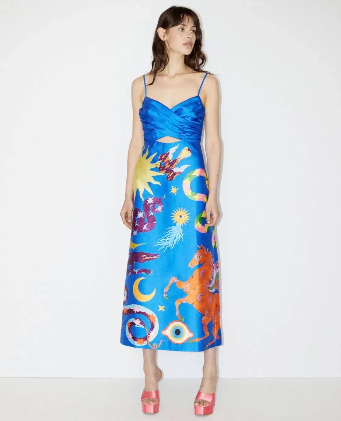 Alemais Guardian Midi Dress Blue Size 6 / XS - Image 1