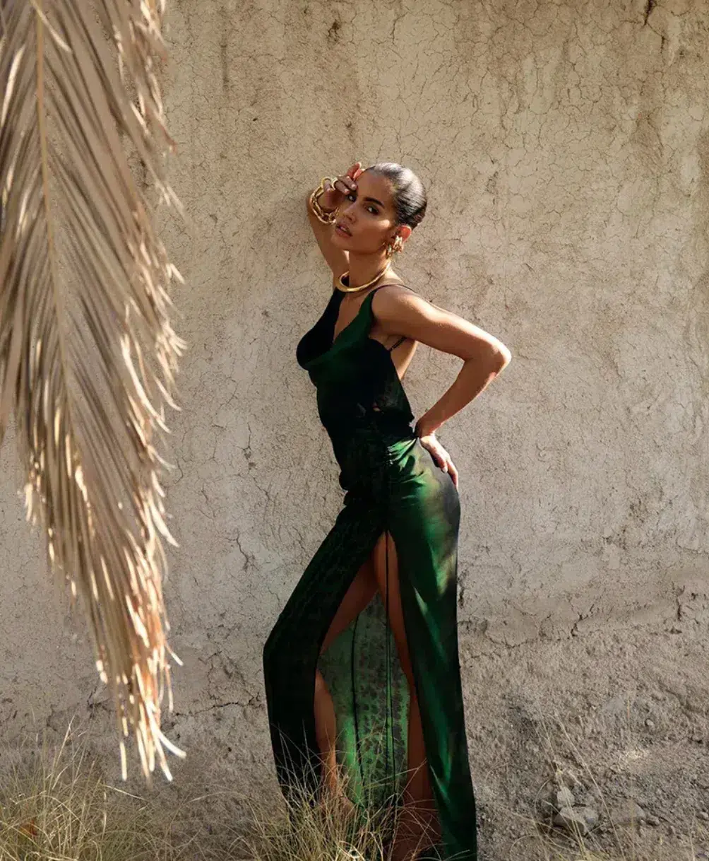 Rat & Boa Lavina Dress Deep Green Size M/ 10 - Image 1