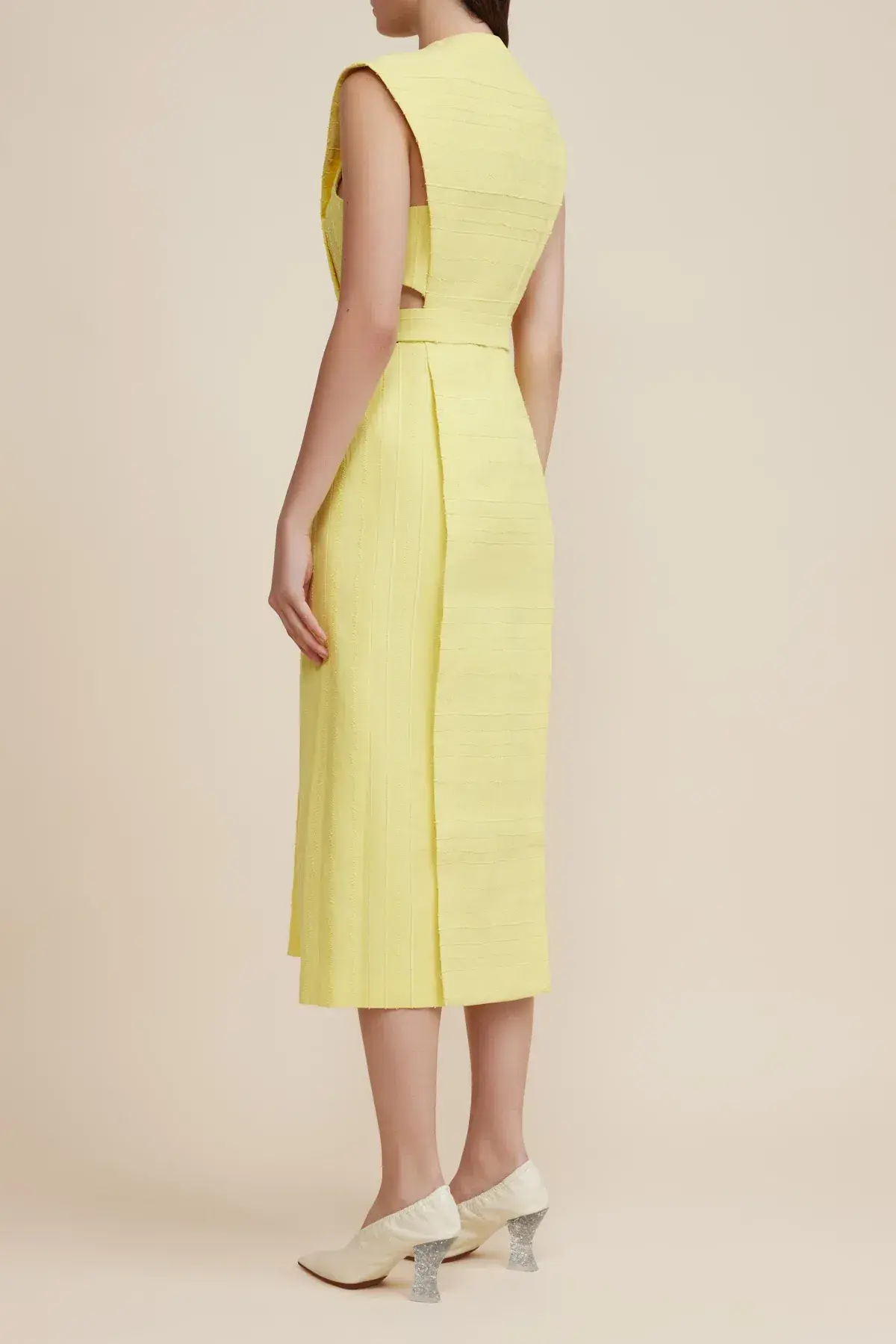 Acler Shefford Dress Yellow Size 8 - Image 3