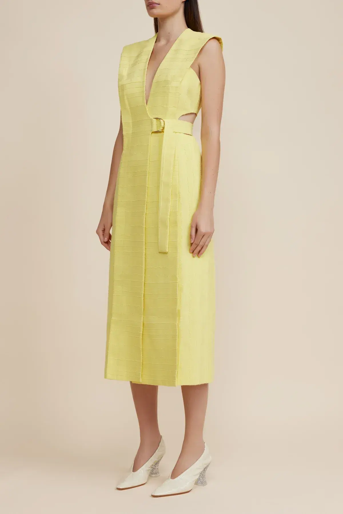 Acler Shefford Dress Yellow Size 8 - Image 1