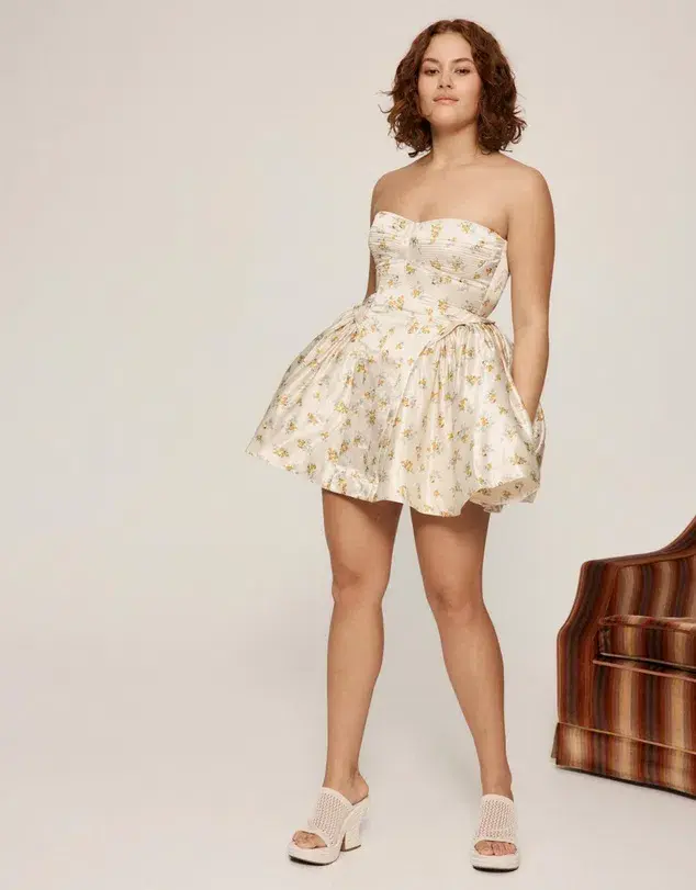 Alemais Bea Corset Mini Dress In Ivory Ladies Size 14  - Image 1