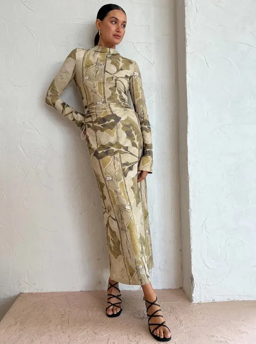 Camilla and Marc Khya Printed Midi Dress Size 8 - Image 1