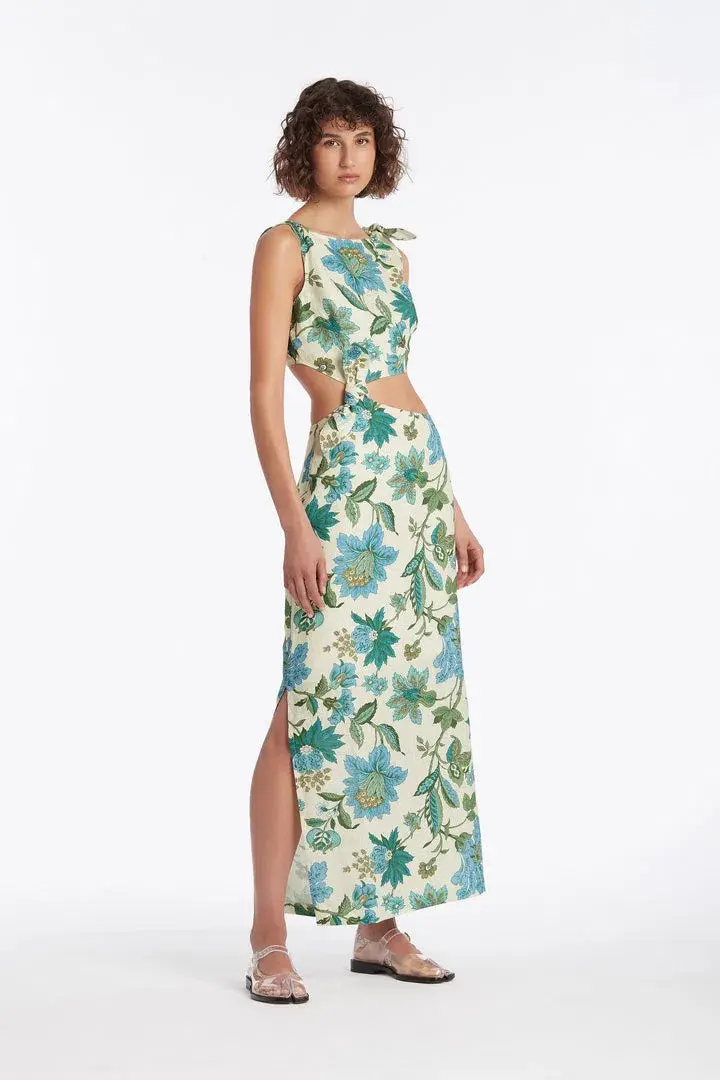 Sir the Label Alexandre Knot Maxi Dress Floral Size 1 / AU 8 for rent on The Volte - main image