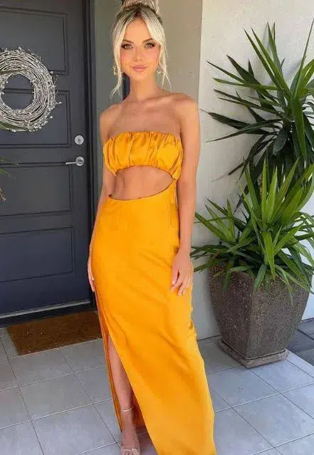 Lexi the Label Talia Dress in Honey Size 8 - Image 3
