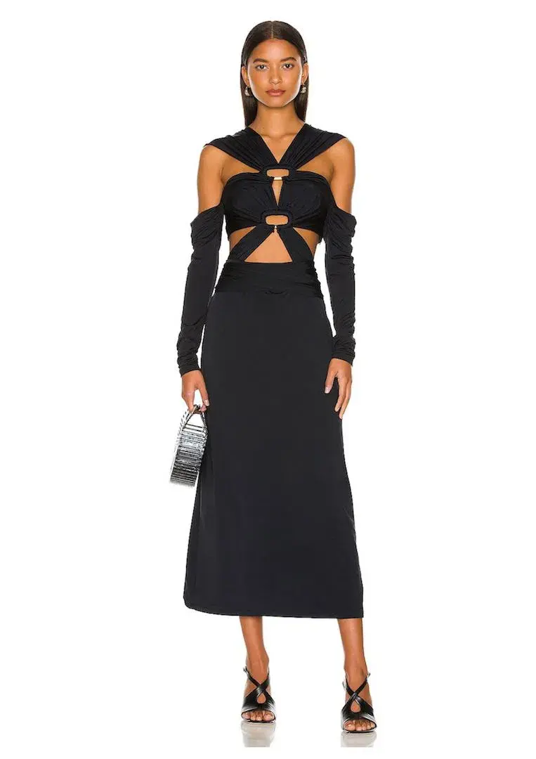 Cult Gaia Marisol Gown Black Size 6 - Image 1
