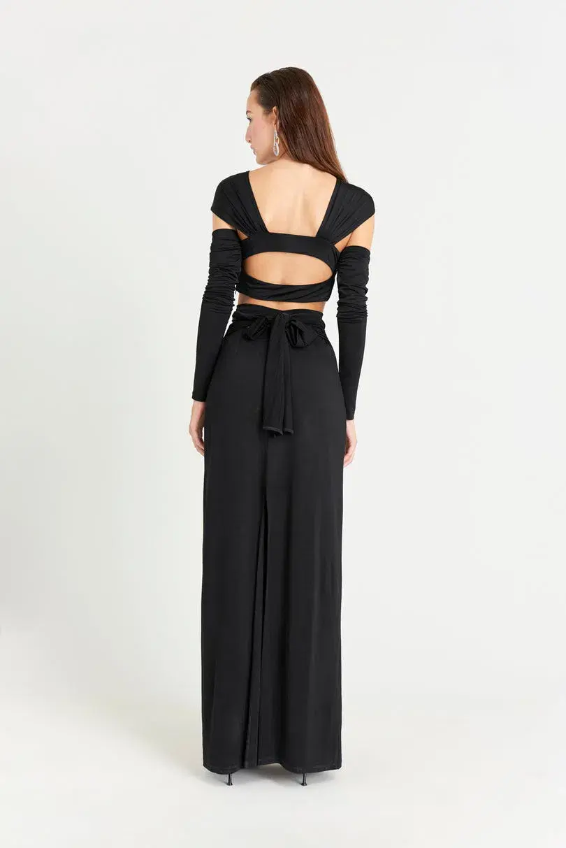 Cult Gaia Marisol Gown Black Size 6 - Image 3