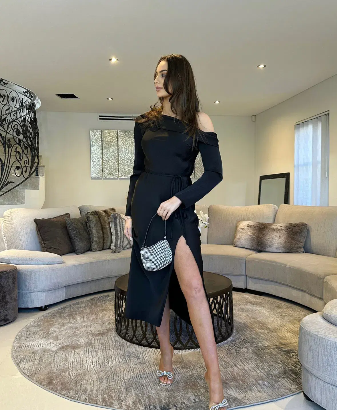 Mossman Two Souls Midi Dress Black Size 8 - Image 3