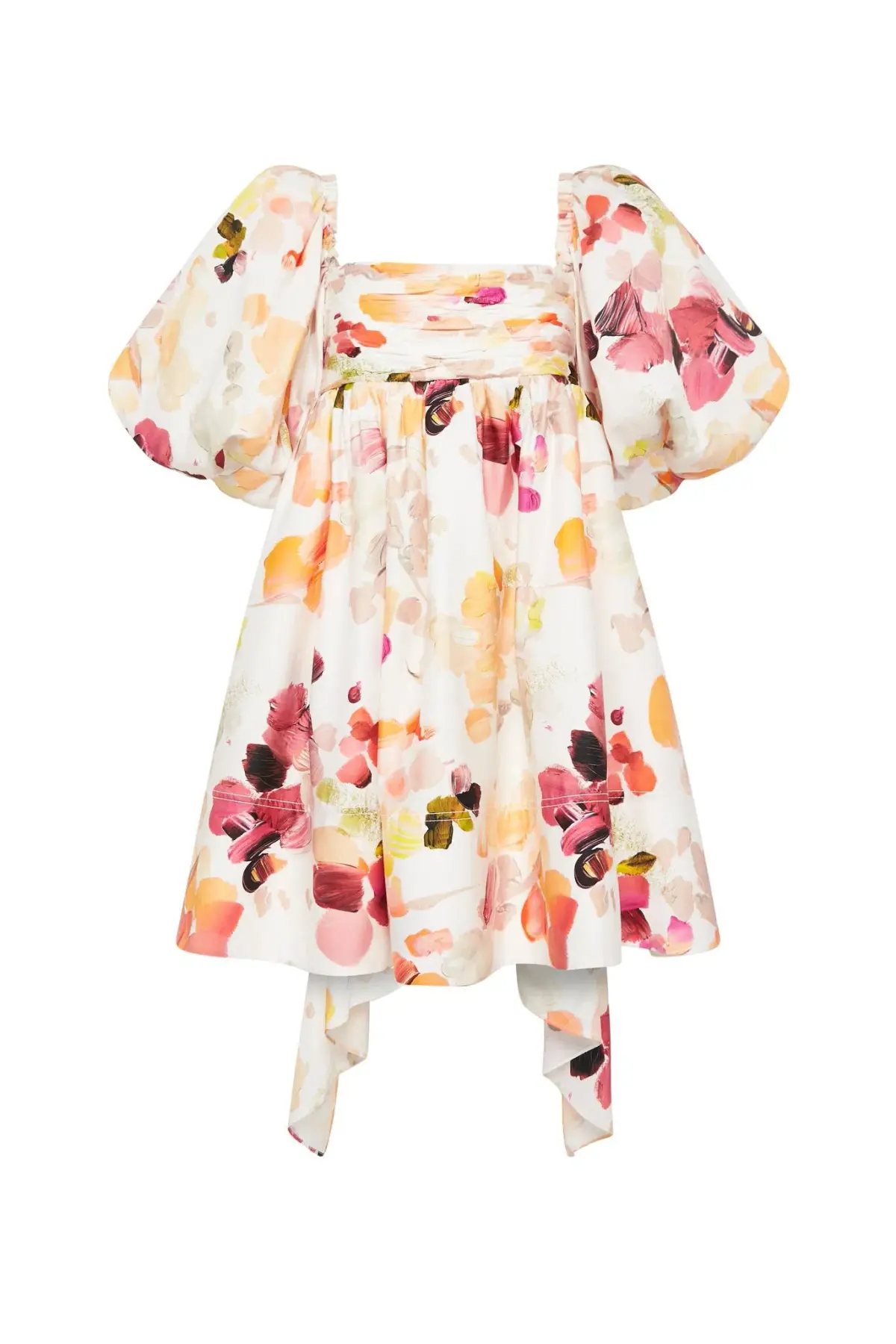 Aje Dassia Puff Sleeve Mini Dress Floral Size 10 - Image 7