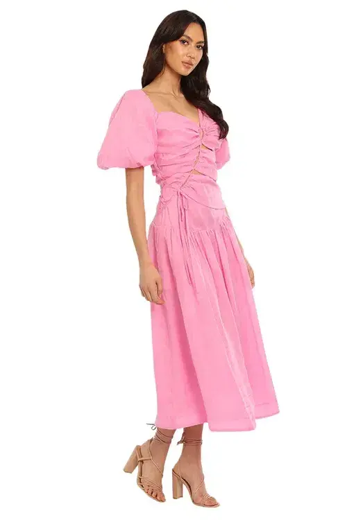 Nicholas Wren Midi Dress Pink Size 10 - Image 1