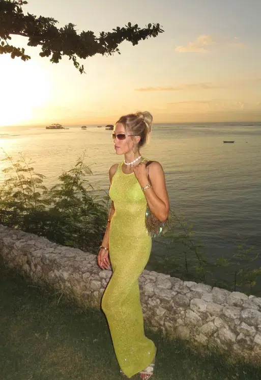 Asta Resort Natalia Dress Chartreuse Size XS / AU 6 - Image 2