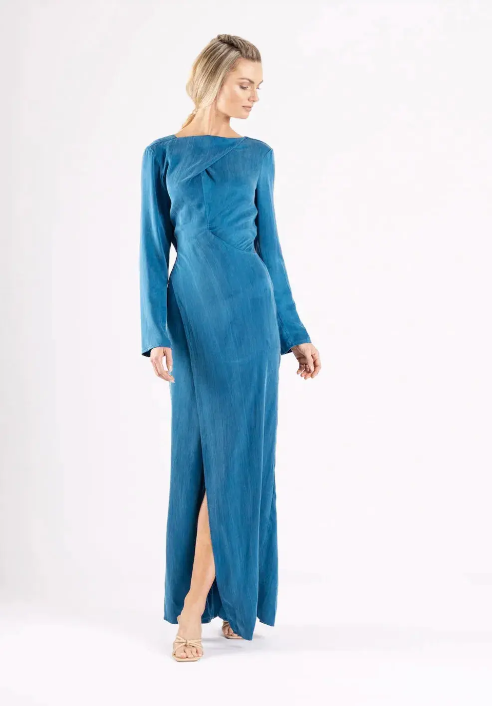 One Fell Swoop Ritual Maxi Dress Egyptian Blue Size 10 - Image 1