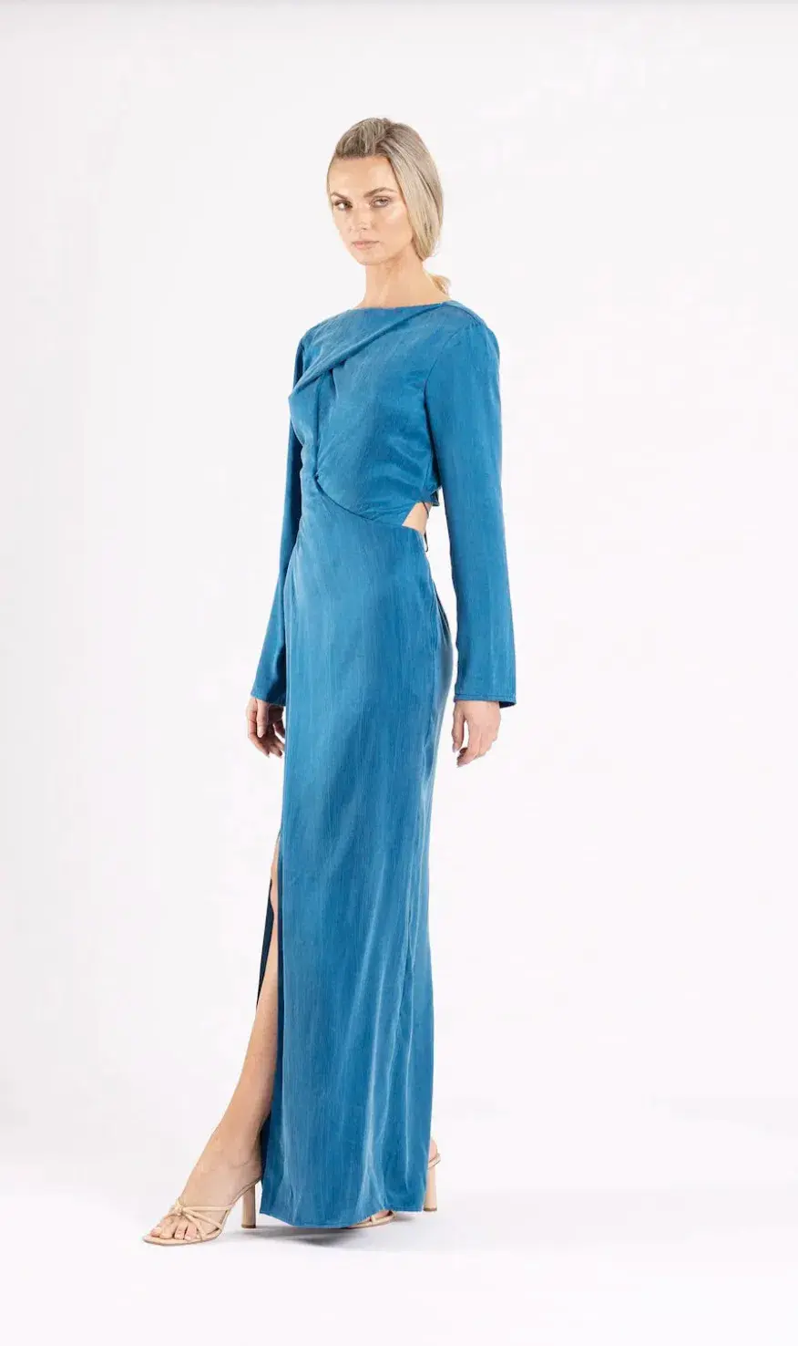 One Fell Swoop Ritual Maxi Dress Egyptian Blue Size 10 - Image 4