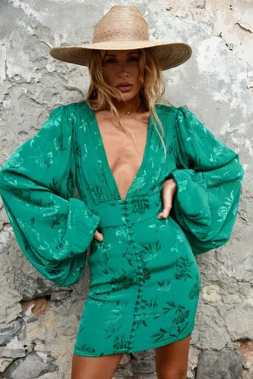 Rat & Boa Isabella Dress Green Size 8  - Image 1