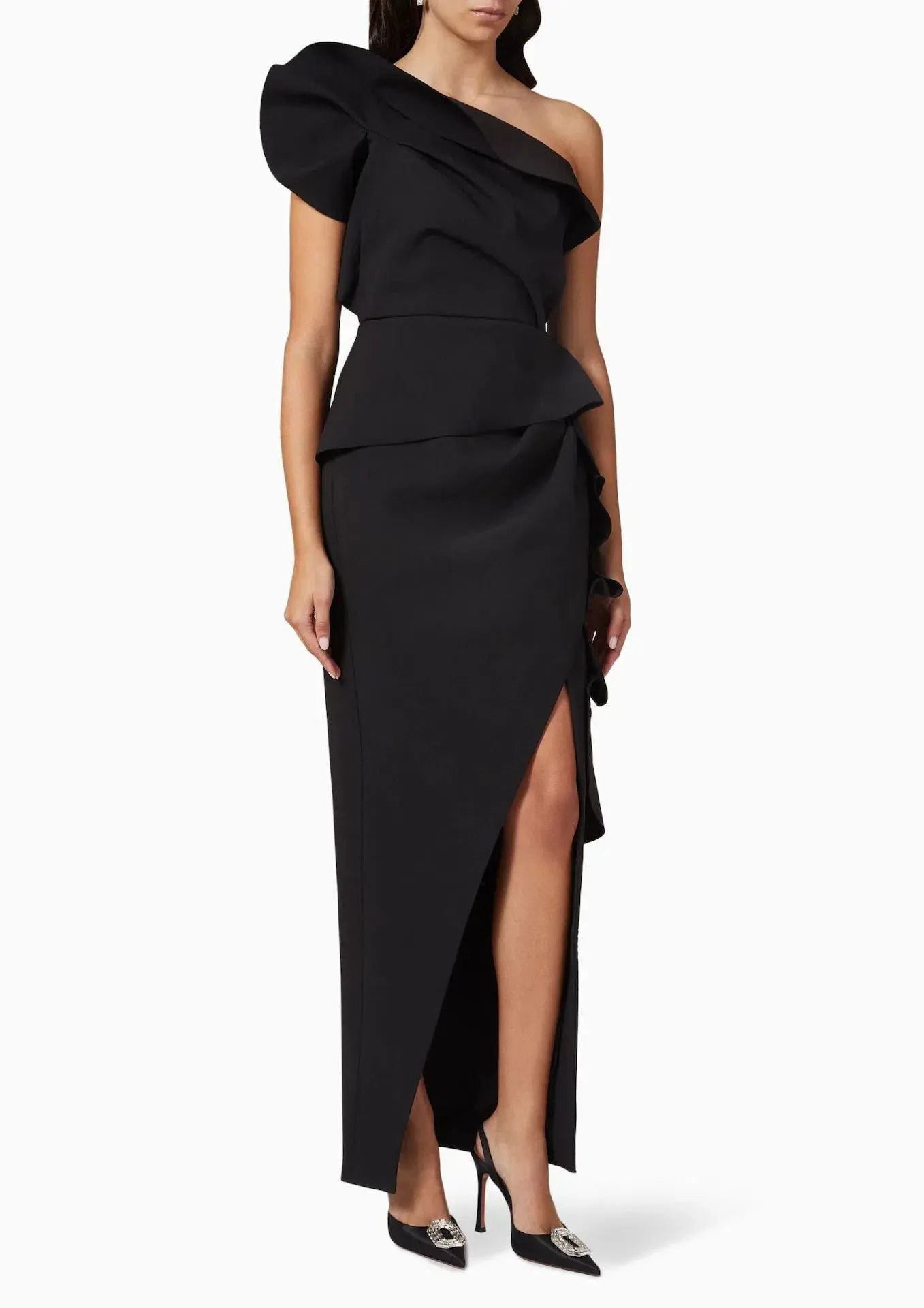 Rachel Gilbert Aurora Gown Black Size 3 / AU 12 - Image 1