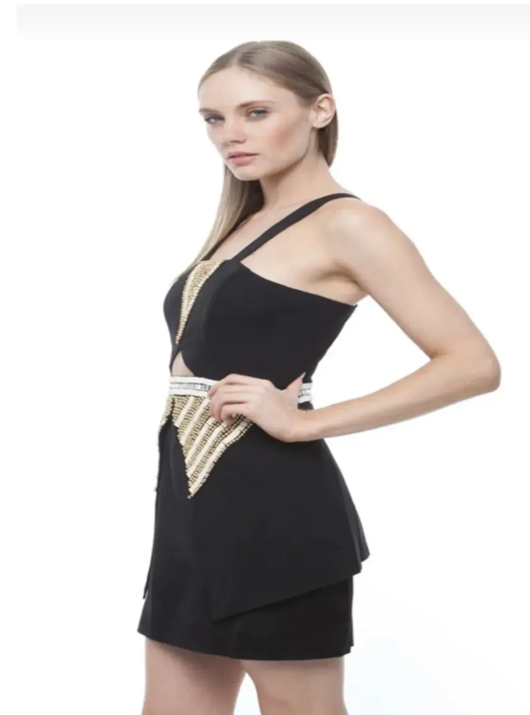 Sass & Bide Worn By Men Dress in Sharp Shapes Beaded Size 6 for rent on The Volte - main image